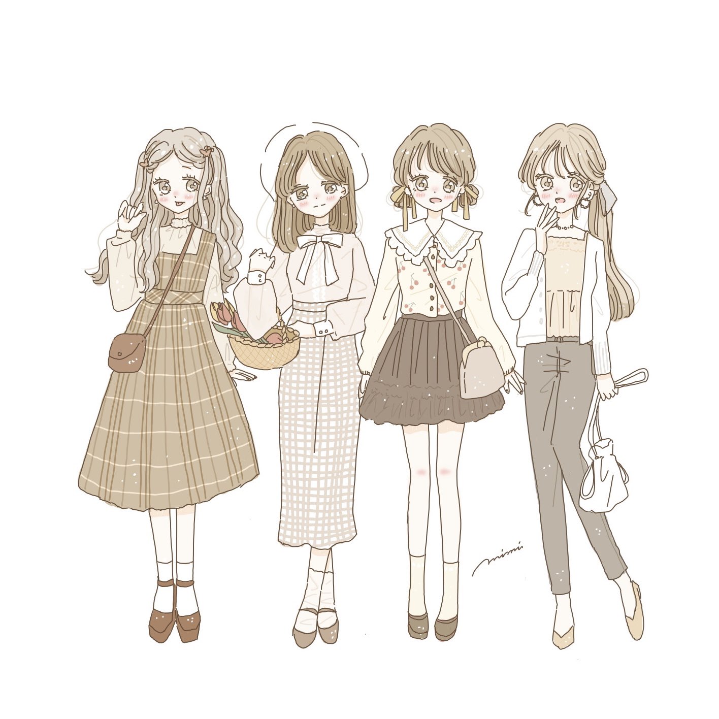 にみ ゆるふわイラスト インスタのリクエストで描いたファッションイラスト みなさんはどの子が好み ファッション イラスト 女の子イラスト ディズニー T Co Lrdydh3w2k Twitter