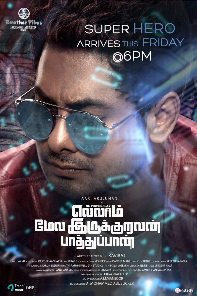 Super hero on the way 🦸‍♂️
<a href="/KarthikAacharya/">Karthik Aacharya</a> <a href="/suriya_EP/">suriya prakash</a> <a href="/PRO_Priya/">India country Deputy prime minister-priya</a> <a href="/DirectorKaviraj/">Kaviraj U</a>
#Aari #AariArujunan @aariarujunanactor #BiggBossTamil4 
<a href="/narayan_aadhi/">Narayan Nagendra Rao</a> <a href="/shortfundly_ind/">Shortfundly</a>