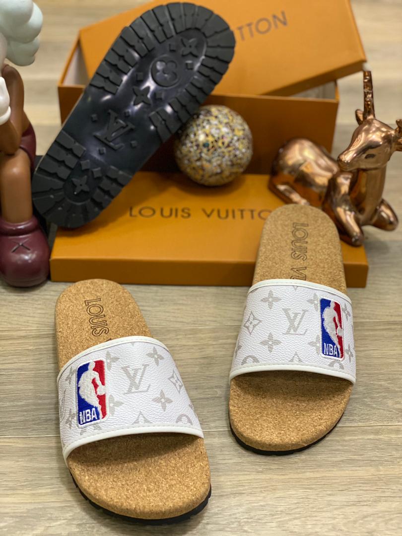Moyosoreoluwa on X: Louis Vuitton x NBA slides 🔥🔥In three(3