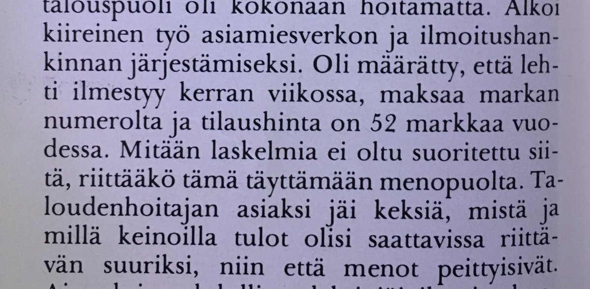 Järjestölehden toimittamiseen liittyy erityispiirteitä, jotka liittyvät ko. järjestön toimintatapoihin. 20-40 -l. julkaistun suojeluskuntaväen Hakkapeliitan taloudenhoitaja joutui aikanaan tiukan paikan eteen. (Lainaus Pirhonen  Suojeluskunnat ja...-88) #suojeluskunnat #tutkimus