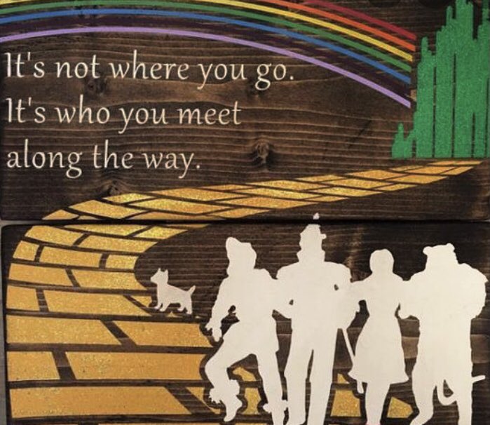 melanie_korach's tweet photo. Enjoy the journey and make good friends along the way. Eventually you will find your flow &amp; carry on down the yellow brick road to your destination. Just as you are meant to. #StarfishClub #mentalhealth #NotesToAYoungerMe https://t.co/jx90PEIpdX