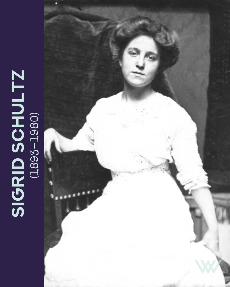 visualisewomen's tweet image. Sigrid Schultz was a notable American reporter and war correspondent in an era when women were a rarity in both print and radio journalism.
.
Read more about her on  #visualisewomensvalue ⤵️
ow.ly/sSEP50D4CqA
.
 #femaleprotagonist #womeninhistory #sigridschultz