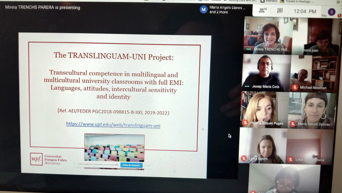 🎉 We have started the new year with a stimulating meeting with our colleagues from the <a href="/UdLCLA/">CLA: Cercle de Lingüística Aplicada</a>. We have discussed the goals,  perspectives and methods (and challenges!) of our projects on #EMI &amp; internationalisation in higher education. A great start for future collaborations!