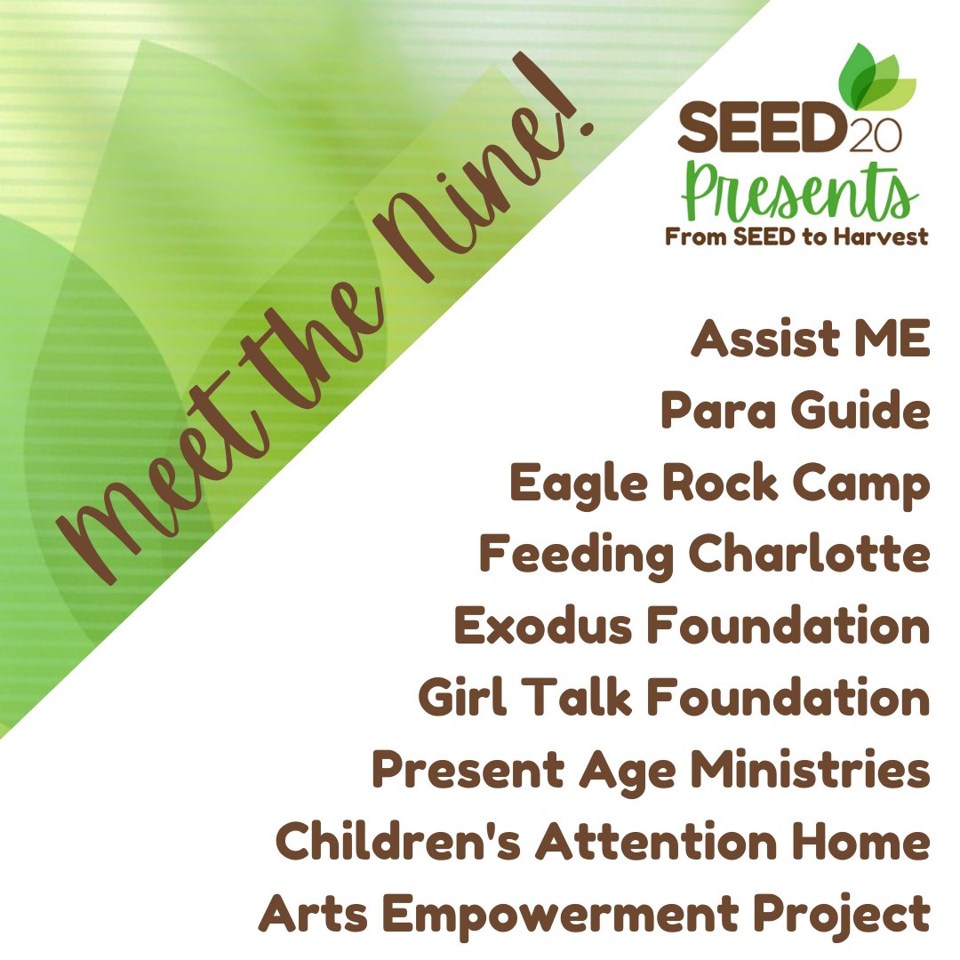 ICYMI - Here are the nine alumni participants for #SEED20 2021! Register to join the live conversations to watch their video premier and get updates on their org: seed20.org/attend-3/