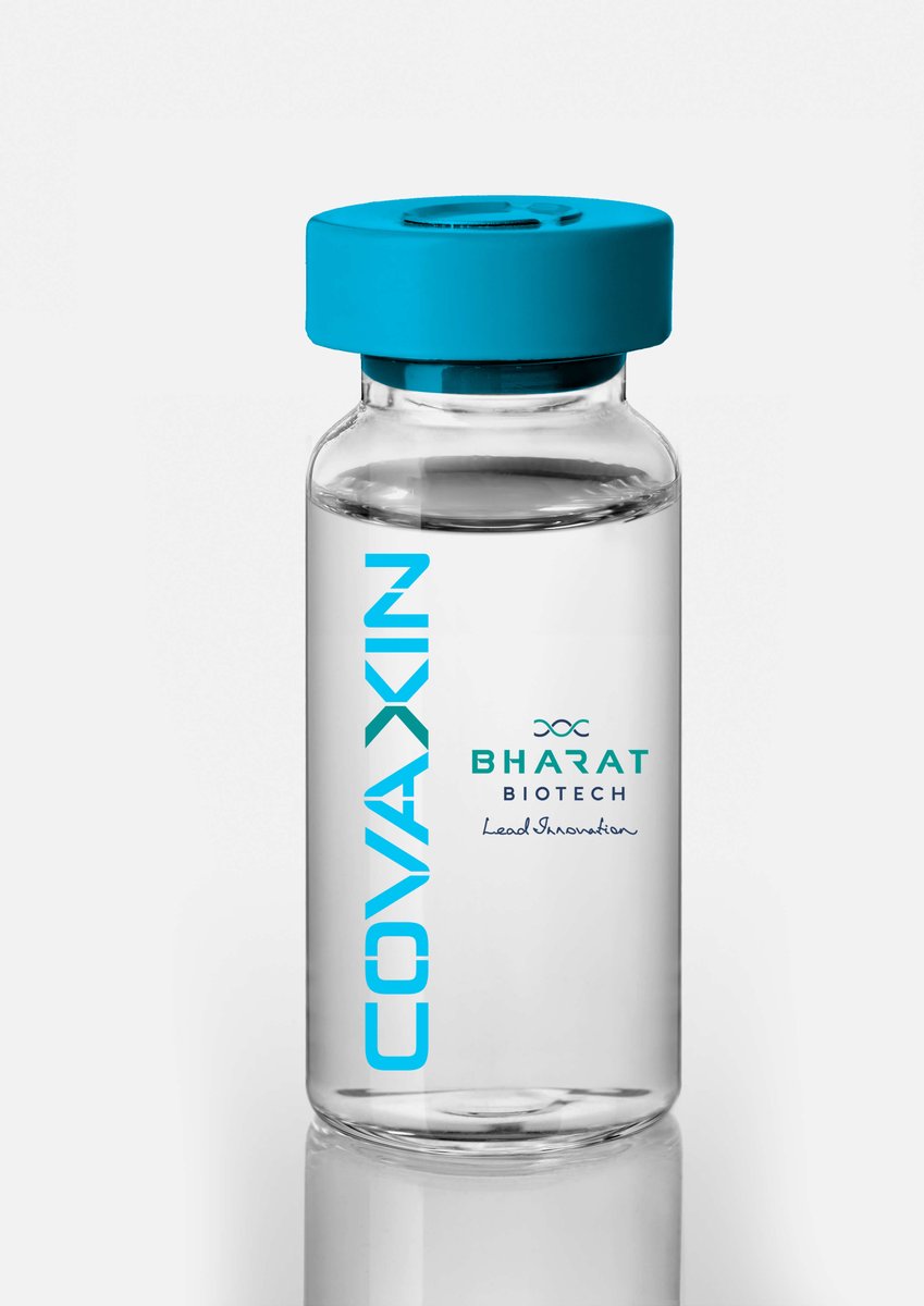 Vaccines in India>APPROVED1. COVISHIELD by Serum Institute of India/AstraZeneca2. COVAXIN* by Bharat Biotech/ICMR*approval in "Clinical Trial Mode" based on Phase 1/2 data. Phase 3 trials ongoing.6/n