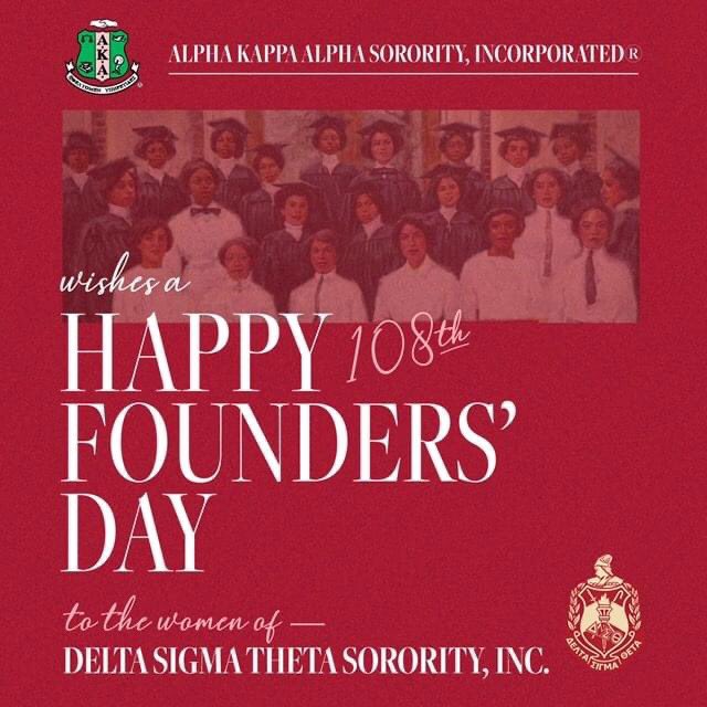 Happy Founders' Day to the Divine Women of Delta Sigma Theta Sorority, Incorporated! Tag your favorite Lady of DST!   #DeltaSigmaTheta1913 #AKA1908