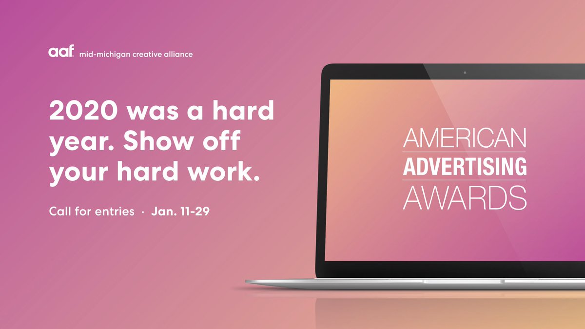 It’s that time of the year again! The call for entries for the American Advertising Awards (ADDYs) is now open!

The official call for entries closes on Friday, January 29.
Enter here: bit.ly/ADDYs2021