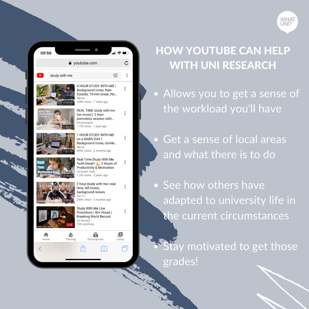 Whatuni's tweet photo. Hearing advice and reassurance from other students is a great way to see student life from a new perspective. Go have a browse at some student vloggers on YouTube to gain some great insight into uni life. #InThsTogether https://t.co/5ZeAnURdZH