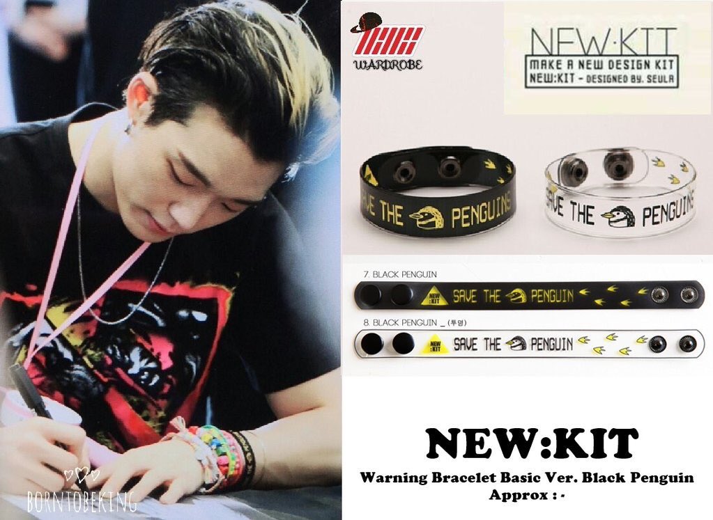 • Save The Penguins Campaign :bobby wearing the Warning Bracelet “Save the Penguins” on 2017 @YG_iKONIC  @bobbyranika  #BOBBY