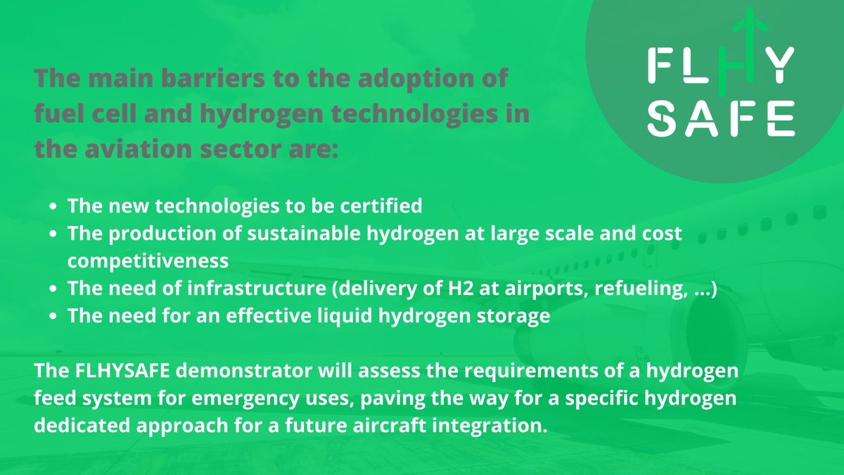 What are the main barriers to the adoption of #fuelcell and #hydrogen technologies in the #aviation sector and how does FLHYSAFE contribute to overcoming them? @fch_ju <a href="/ARTTIC_RTD/">ARTTIC</a> <a href="/SAFRAN/">Safran</a> 
 ▶Complete interview with the project coordinator: flhysafe.eu/media/