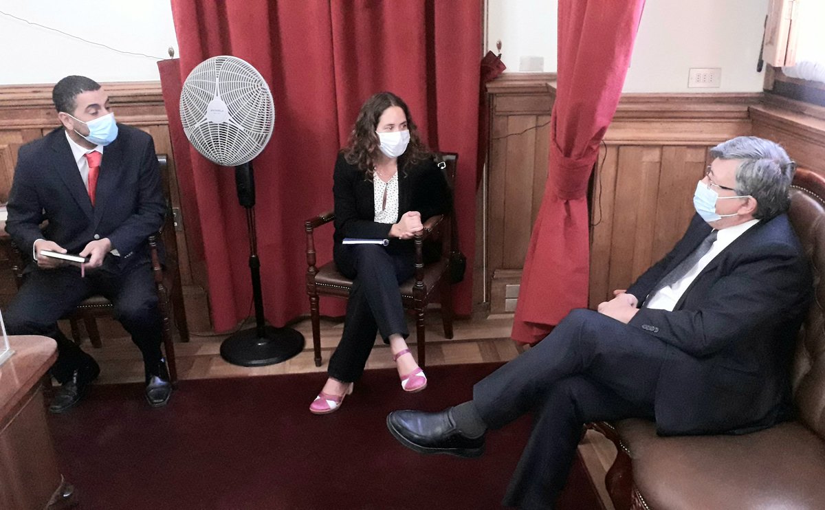 DPP_MetroNorte's tweet photo. ¡AHORA! La Defensora Regional Daniela Báez, junto al Jefe de Estudios Octavio Sufán, sostienen una reunión con el Presidente de la Corte de Apelaciones de Santiago Hernán Crisosto. Dialogan sobre el funcionamiento de la Justicia Penal durante la pandemia entre otros temas @DPP_CL https://t.co/Gkm8onnGUB