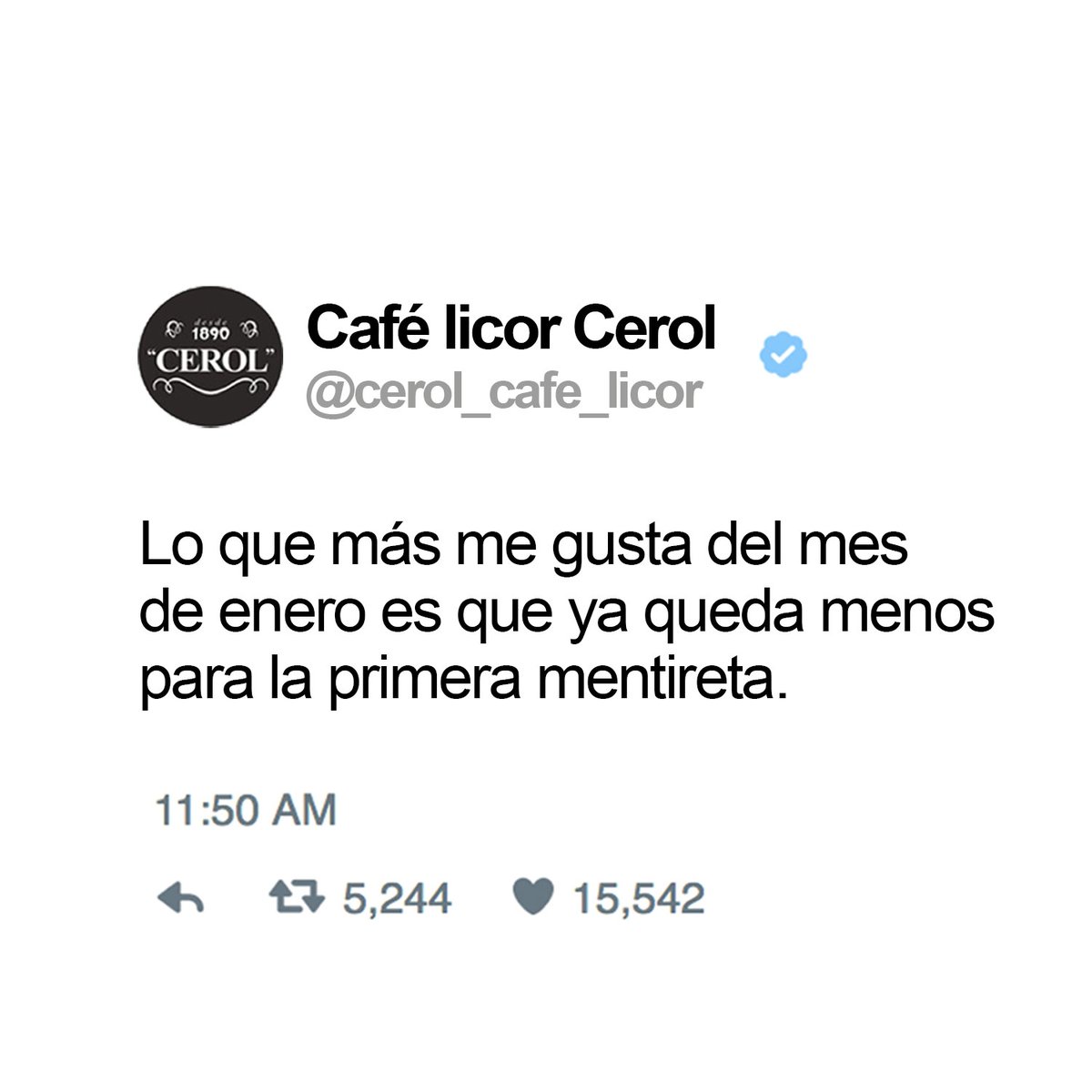 Enero pasará y todo irá rodado 😉✌️ #cafecerol