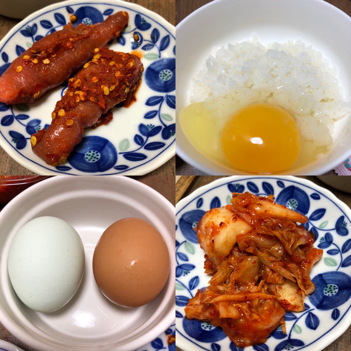TheCCN21's tweet photo. This might look normal but it actually is expensive! The eggs are #blue_egg and #red_egg from #tohokubokujou #aomori #northernjapan and the #pollockroe is from #fukuoka #southernjapan
#贅沢な夕飯 #青玉 #赤玉 #東北牧場 #青森 #明太子 #福岡 https://t.co/ZlHcRrFy5T
