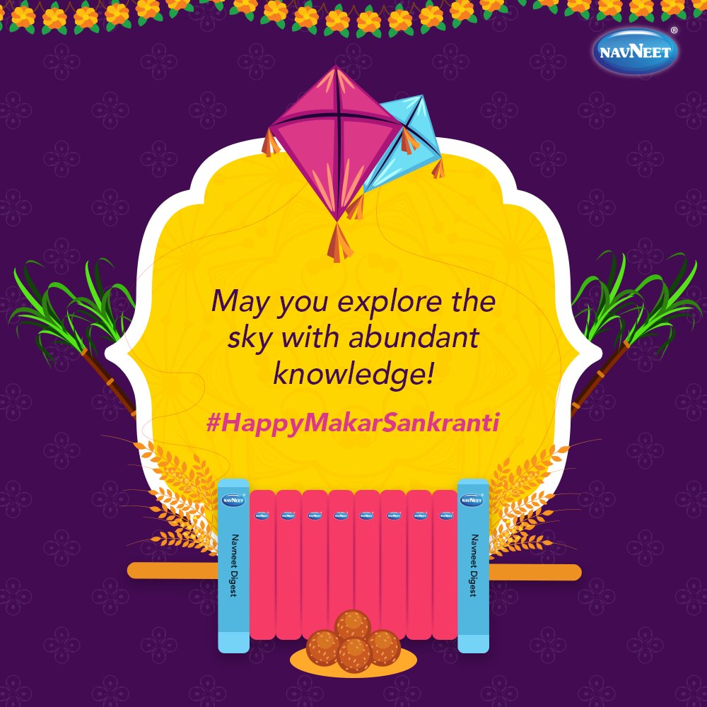 navneet_edu's tweet photo. This #MakarSankrati, Navneet only wishes to give wings 
to your potential with the right knowledge and help you soar with 
Progress.
#ProgressWithNavneet https://t.co/diBvCmJP9h