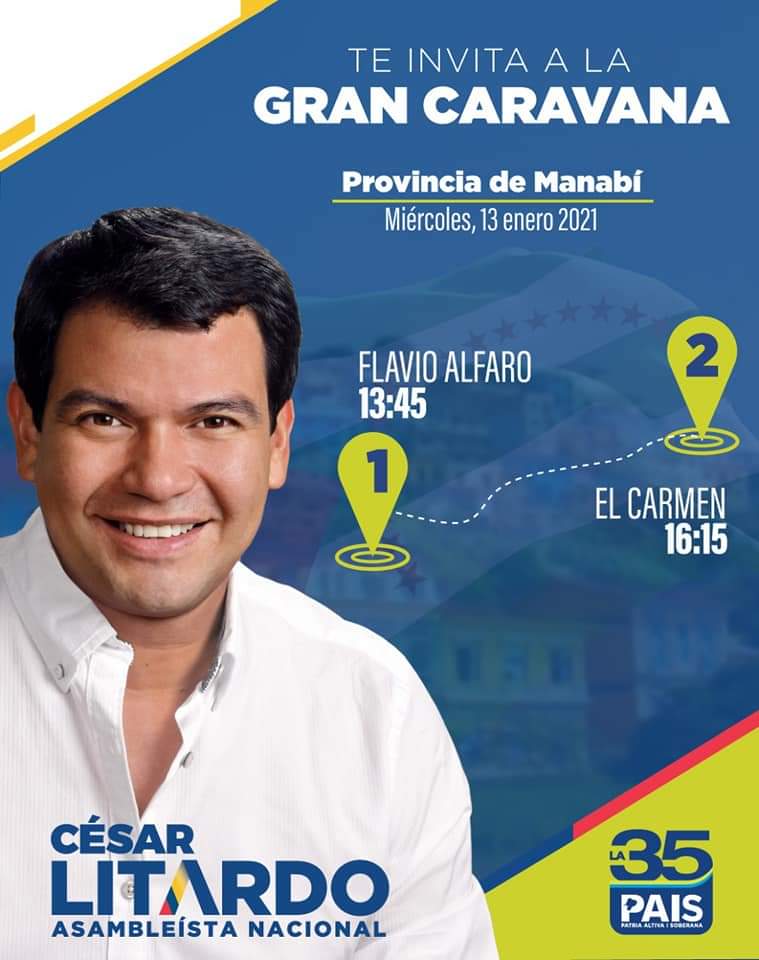 Continuamos el recorrido por el bello Manabí y te invitamos a formar parte de nuestras caravanas. 
#SomosLa35