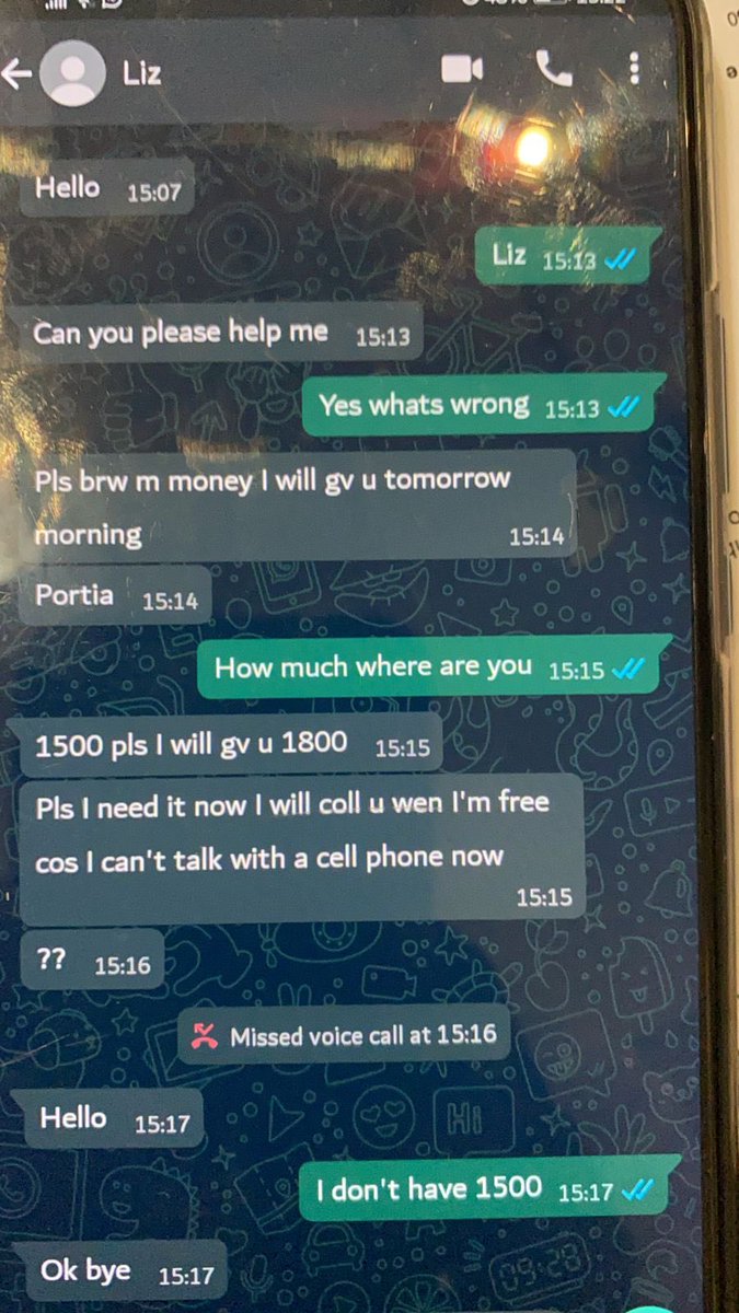 Guys pls be careful out there ppls whatsapp have being hacked. And they start requesting for money from contact on ur phone ⁦@SAPoliceService⁩ ⁦@effjoburg⁩ ⁦@GautengANC⁩ ⁦@eNCA⁩ @checkport