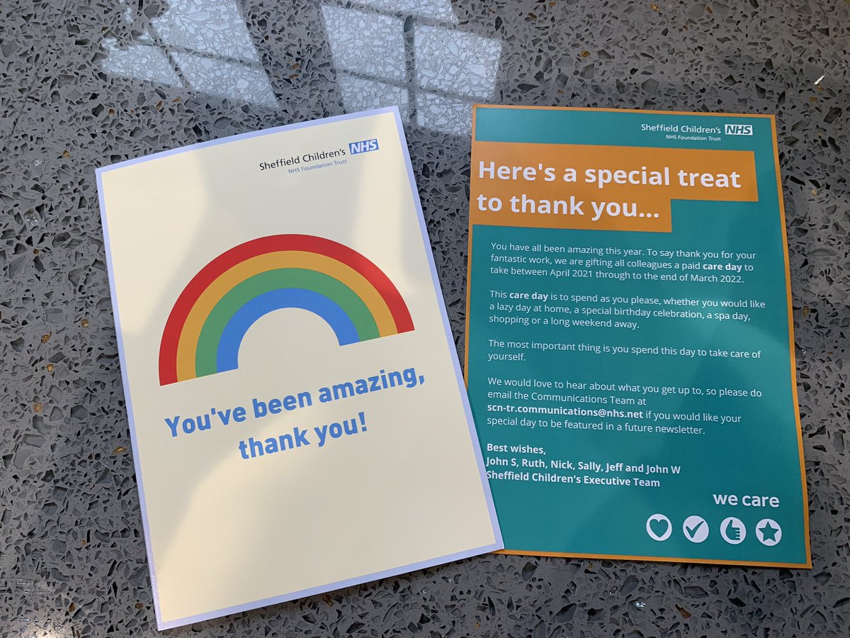 This has just dropped through my letter box 🥰. Thank you <a href="/SheffChildrens/">Sheffield Children's</a> #lovemyjob #safeguarding #namednurse #proudoftheNHS🥳💙❤️🌈