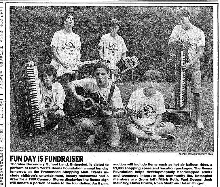 <a href="/torontomike/">Toronto Mike</a> <a href="/noahmintz/">Noah Mintz Mastering</a> <a href="/torontopodcast/">Toronto Mike'd</a> Noah and his band in the Star in 1988. Photo by Andrew Stawicki, courtesy of the great Star library.