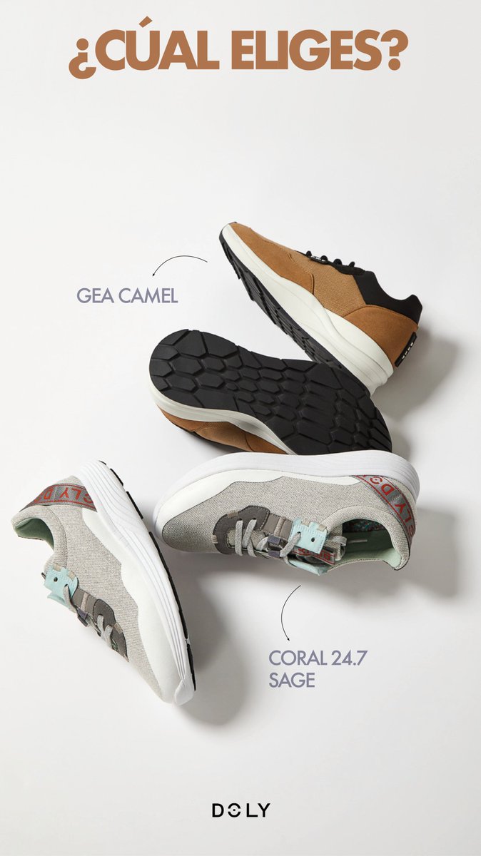 DolyDesign's tweet photo. ¡Juguemos! ♻️👟 Dale a RT se te quedas con las GEA CAMEL | FAV si prefieres las CORAL 24.7 SAGE https://t.co/IcuOAVqMpE