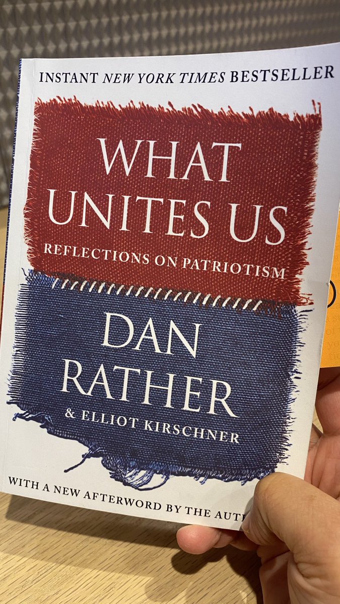 Finished my first book for 2021, thank you ⁦@DanRather⁩ for your truly amazing beautiful stories that certainly left me hopefully for our future. #whatunitesus #books