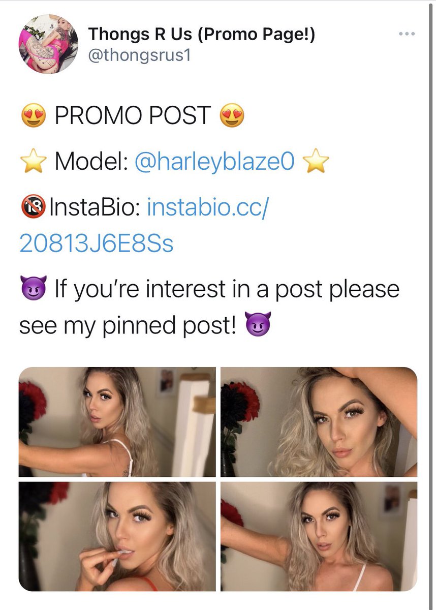 thongsrus1's tweet photo. 👋 HI! I’m @thongsrus1 &amp; I'm a promo account to help SW boost their followers &amp; subs 

💰All my promos are FREE 

⬇️ Examples of Promos (ft. @harleyblaze0) &amp; my threads are below

❤️Thong Thursday is my favourite! 

🎉 I will retweet all your sexy posts!

🥰Come join in the fun! https://t.co/02w4htjeY8