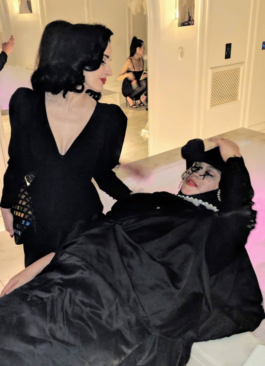 London hotel room, bent and battered Tricorn hat from Venice, 'Sex' net Vail <a href="/VICTORIAGRANT_/">VICTORIA GRANT</a> safety pinned silks.  And yes that's the beautiful Dita Von Teese.