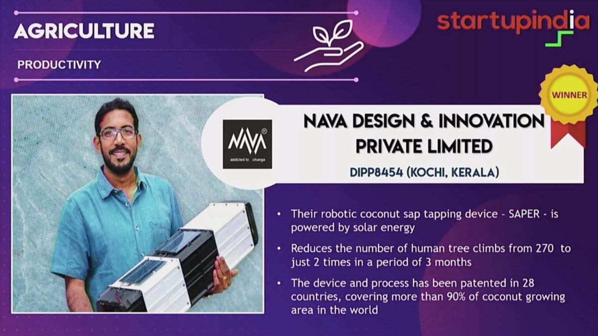 Nava_Innovation's tweet photo. National Startup India Award 2020 😇 https://t.co/C7kzdn2Aok
