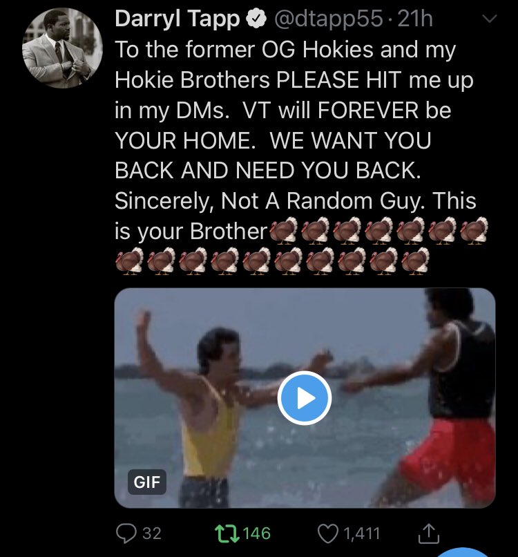 RickyLaBlue's tweet photo. An XXL piece from #TwitterlessDave this morning, talking about the #Hokies efforts to reconnect with football alumni.
https://t.co/2i3xyBB9n8 https://t.co/l7xPA4hyvK