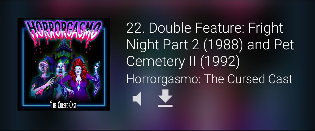CursedCastPod's tweet image. Heathens, we dive into two of our favorite most overlooked sequels, Fright Night 2 &amp;amp; Pet Semetary Two, are they better than the original, listen and find out!!
#horrorgasmo 
#horrorgasmothecursedcast
#horrorsequel #horror #frightnight2 #frightnight #petsematarytwo #nobrainnopain