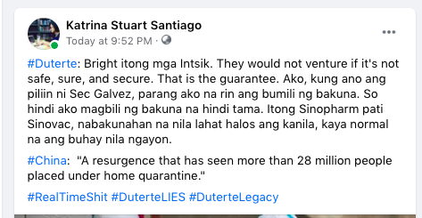 radikalchick's tweet photo. #DuterteLIES #DuterteLegacy #Covid19 #Vaccines #RealTimeShit https://t.co/19c4Wj8KKp