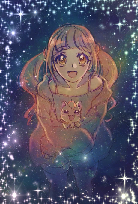 ひなたちゃん
 #プリキュア版深夜の真剣お絵描き60分一本勝負 