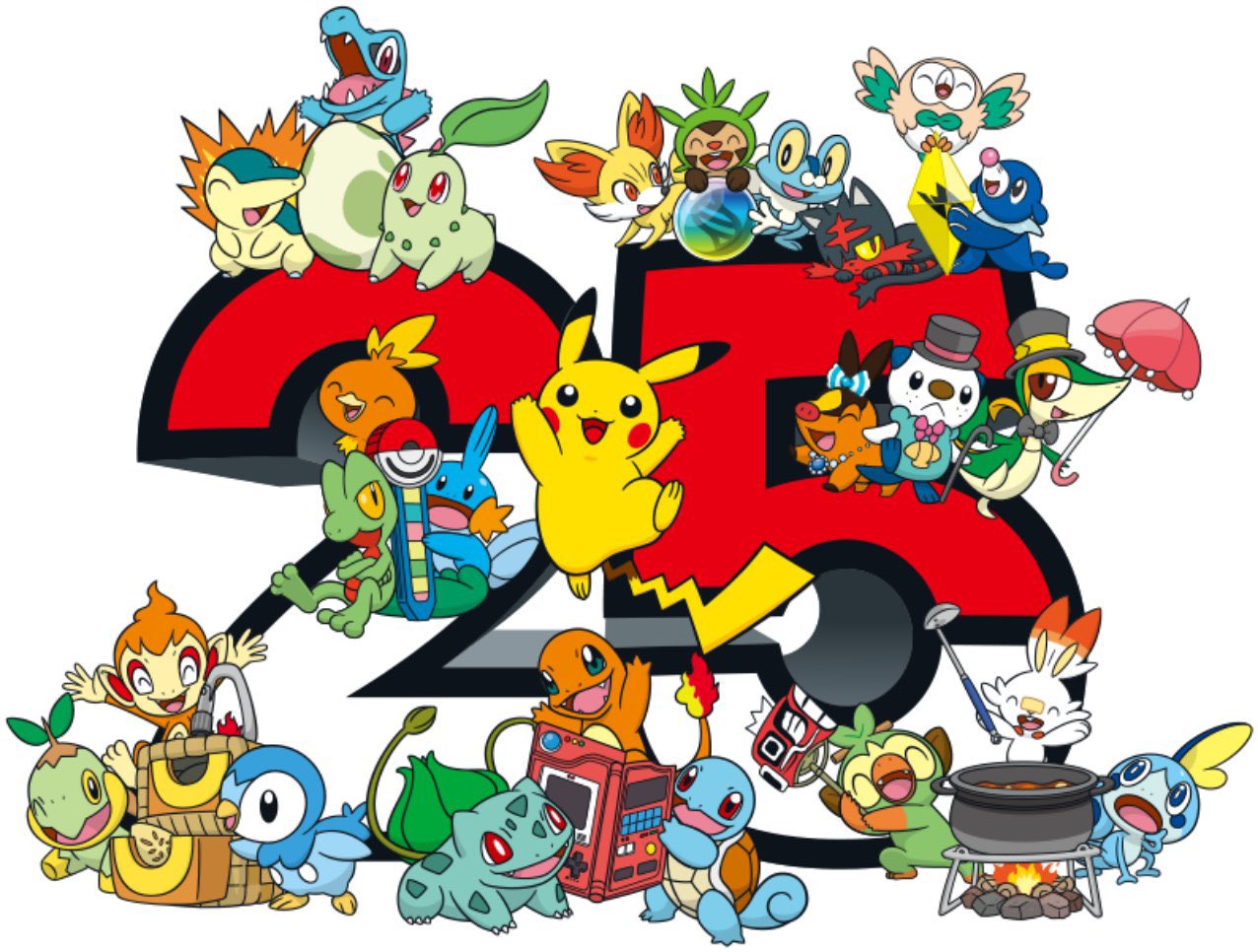 Uzivatel Fイカ芋 Ozho Na Twitteru ポケモン25周年記念のロゴ ポケモン図鑑 タマゴ ポロック ポフィン ポケモン ミュージカル メガストーン Zクリスタル ポケモンキャンプ