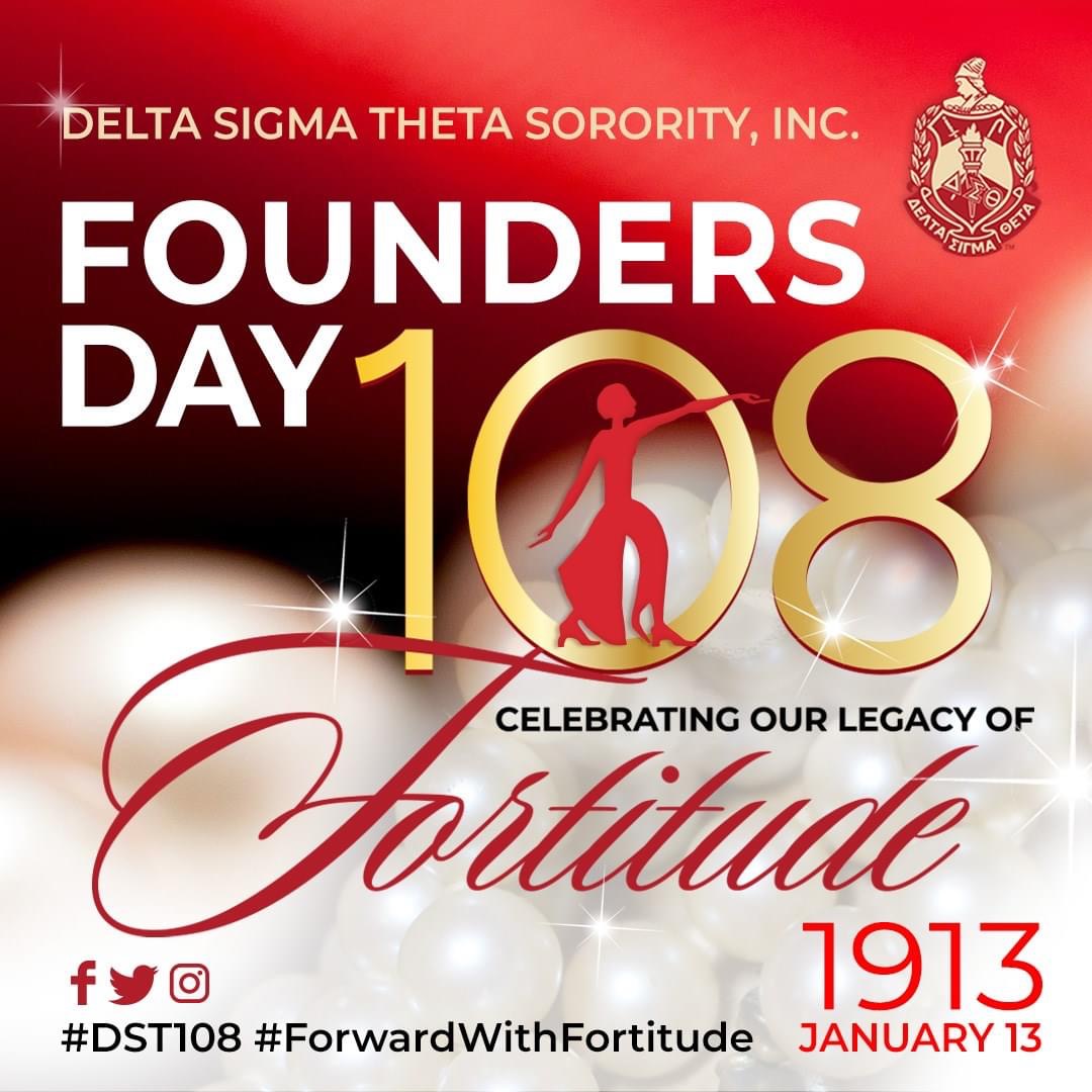 The 22 Founders of Delta Sigma Theta Sorority, Inc. imagined humanity and impact beyond what was common for the time. It is their foresight and fortitude that we celebrate during this 108th anniversary of sisterhood! 🔺 Happy Founders Day!

 #DST1913 #DST108 #ForwardWithFortitude