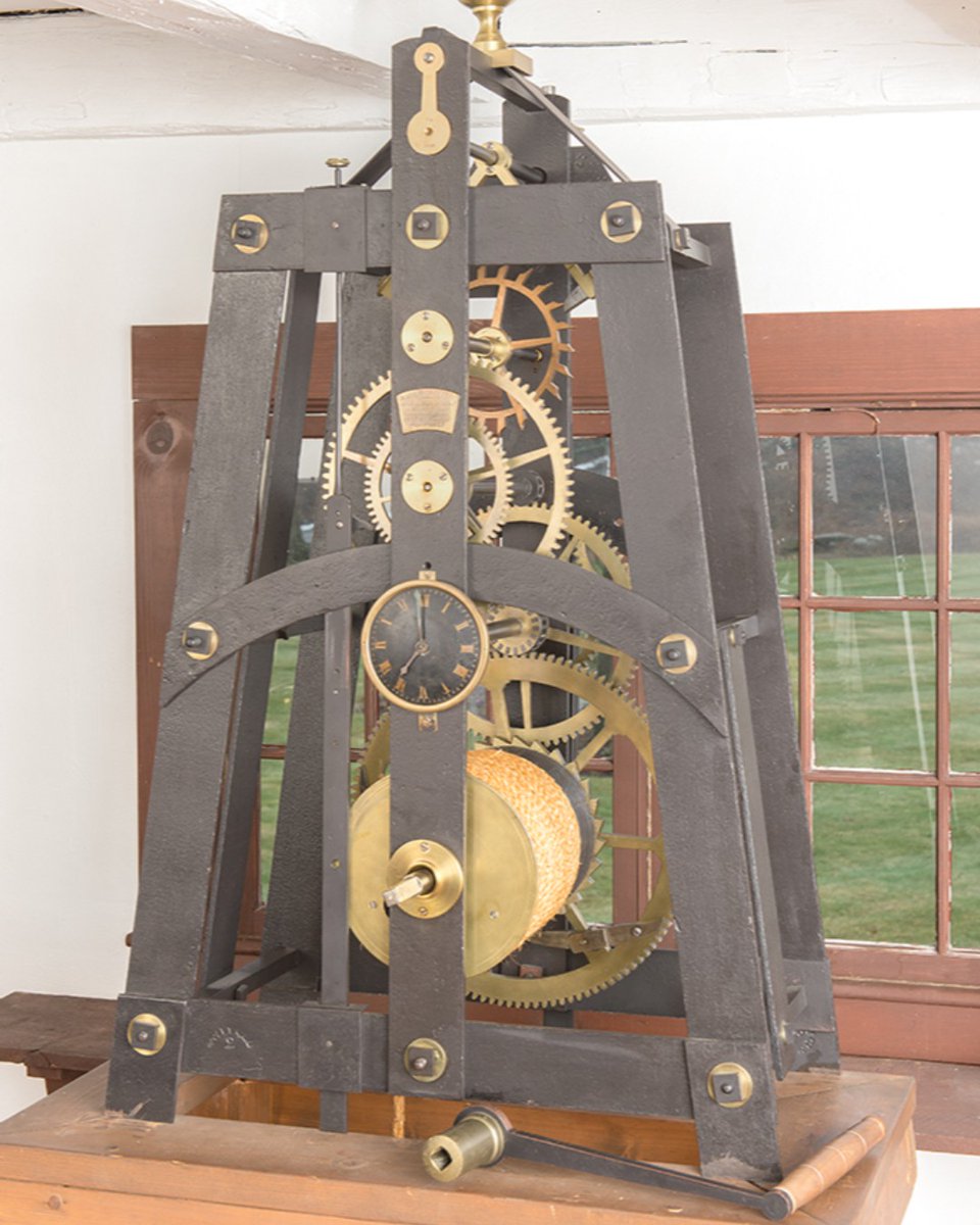 WillardHouse's tweet photo. #WindingDay !
Click here for video: https://t.co/PRBGwfr1C9
This is our Simon Willard tower clock (1833). It had only one dial and was located in a building by the commercial pier in Boston.
#clocks #museum #MuseumsUnlocked #ClockWinding #TowerClock #ASMR #InstaGood https://t.co/TAC6txLNPJ