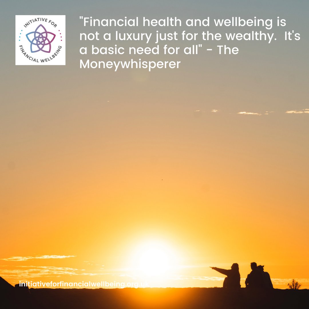"Financial health and wellbeing is not a luxury just for the wealthy.  It's a basic need for all" - The Moneywhisperer 
We couldn't agree more #wednesdaythought #wellbeingwednesday