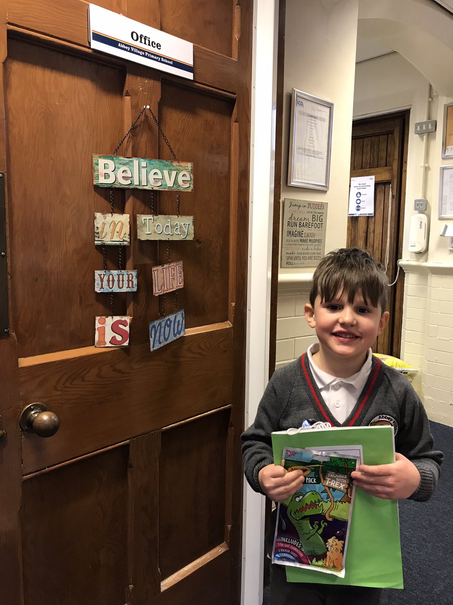 AbbeyVillagePS's tweet photo. What a lovely surprise this afternoon! This hard working young man couldn’t wait to share his home learning with me. #highexpectations #superstarlearner #proud https://t.co/PWJEwgZCBo