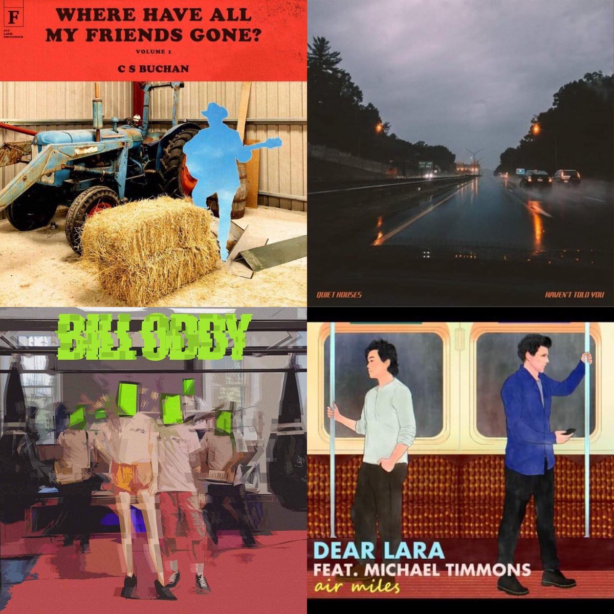 New tracks added to our Best New Scottish Music Playlist featuring:

<a href="/StanleyOdd/">Stanley Odd</a> - Bill Oddy [Handsome Tramp]
Dear Lara - Air Miles <a href="/MTImmonsMusic/">Michael Timmons</a> [So Slow Regards]
CS Buchan - I Don't <a href="/FitlikeRecords/">Fitlike Records</a>
<a href="/quiethousesband/">Quiet Houses</a> - Haven't Told You [Northern Quarter]

open.spotify.com/playlist/5vorH…