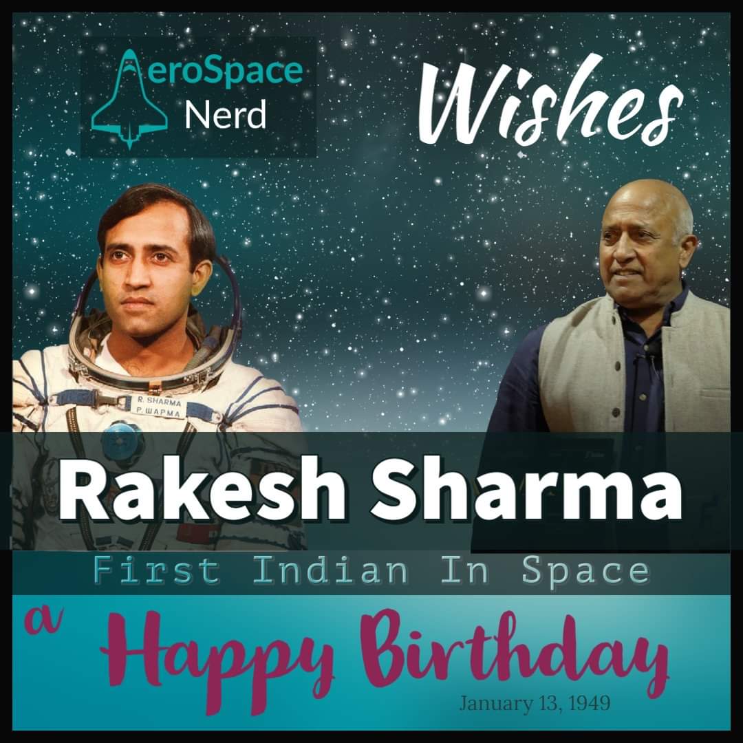 Wishing Rakesh Sharma a very Happy Birthday. Learn six facts about his first spaceflight.

 