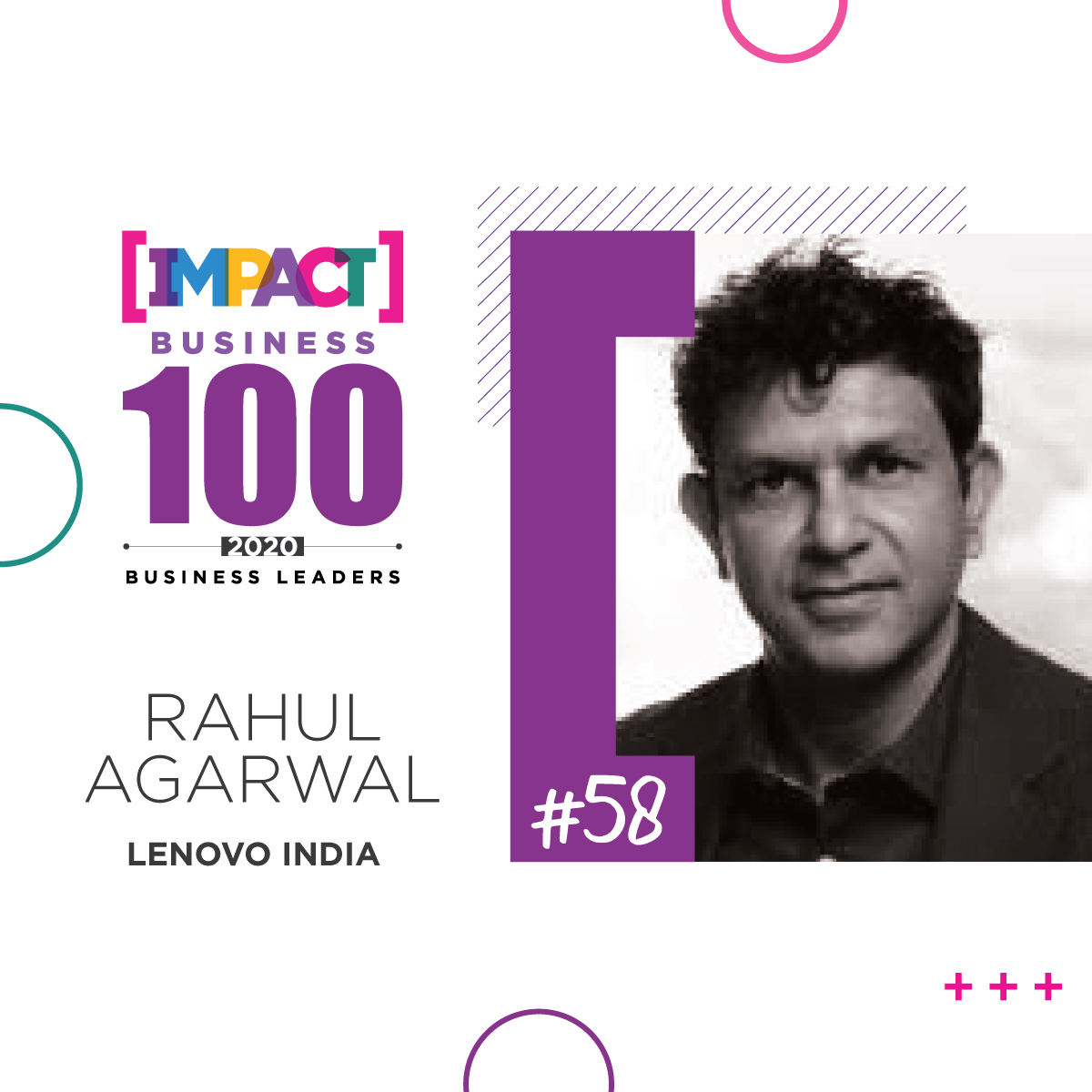 Congratulations to Rahul Agarwal, Lenovo India on making it to the top 100 Business Leaders list at #Impactdigipower100 
<a href="/rahul610/">Rahul Agarwal</a> <a href="/Lenovo_in/">Lenovo India</a>