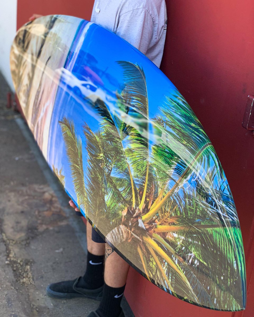 Bigfishdigitall's tweet photo. The dudes over at @boardlams
 get sick with the designs! First ones to really take this application to the heights it deserves. You can print fiberglass and rice paper with the right machine. #kickass #customboard #customlifestyle https://t.co/zSiFROw1Eu