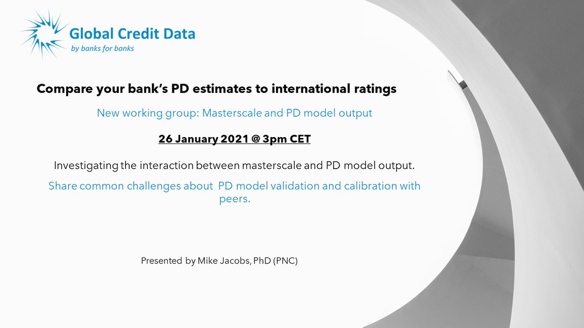 How do you compare your bank’s PD estimates to CRA ratings? Compare with your peers during the GCD working group. #gcdgetinvolved #riskassessment

Register here: globalcreditdata.org/events/masters…