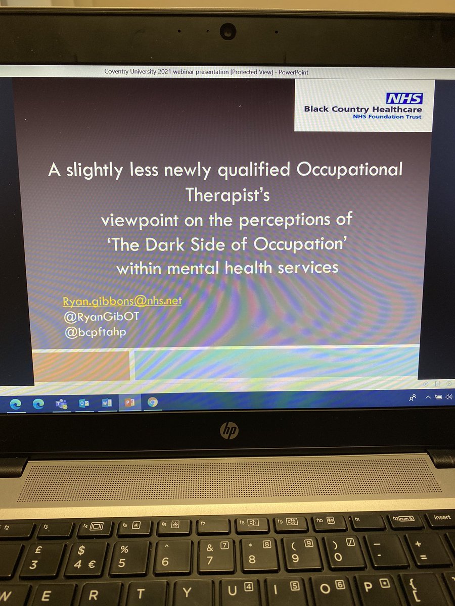 Ryan Gibbons OT (@ryangibot) on Twitter photo Absolute pleasure presenting at <a href="/CovUniOT/">Coventry Uni OT</a> with <a href="/MissKG_OT/">Kayleigh Gibbins 💚 (she/her)</a> <a href="/sam_dewis/">Sam Dewis</a> <a href="/Amandalittlefor/">MandyOT</a> on #381OT #virtualconference about #thedarksideofoccupation. Thank you for your time and engagement. Plenty of insightful discussions! Absolute pleasure presenting at <a href="/CovUniOT/">Coventry Uni OT</a> with <a href="/MissKG_OT/">Kayleigh Gibbins 💚 (she/her)</a> <a href="/sam_dewis/">Sam Dewis</a> <a href="/Amandalittlefor/">MandyOT</a> on #381OT #virtualconference about #thedarksideofoccupation. Thank you for your time and engagement. Plenty of insightful discussions!