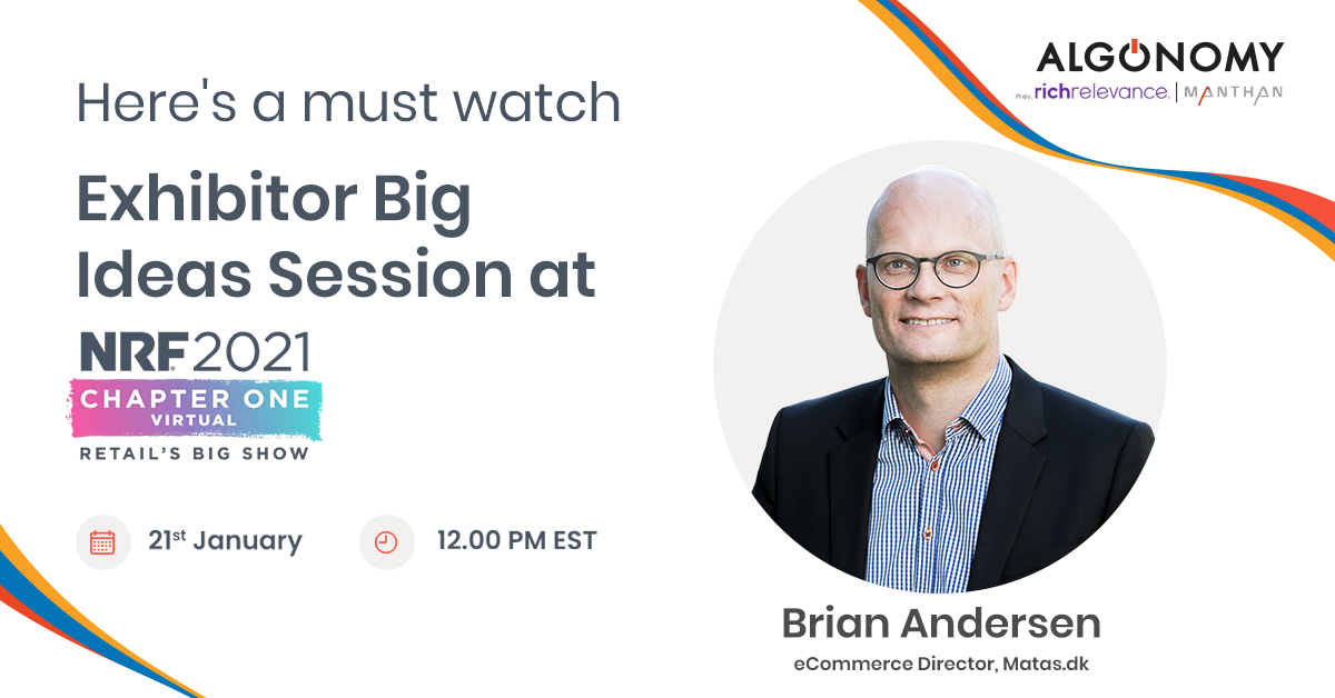Matas, Denmark’s leading health and beauty destination grew digital share by 10X in three years through connected, personalized buying experiences to customers across channels.
Tune in to NRF Big Ideas Session on Jan 21 at 12 PM EST to find out how.
buff.ly/3nOfsOR