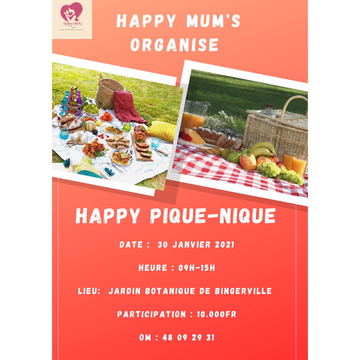 HAPPYMUMS1's tweet photo. Histoire de nous retrouver pour la nouvelle année 2021 et passer une journée récréative entre maman et enfant . 

Happy Mum's  organise un 
𝑯𝒂𝒑𝒑𝒚 𝑷𝑰𝑸𝑼𝑬-𝑵𝑰𝑸𝑼𝑬

Lieu : Jardin botanique de Bingerville 
Date : 30 janvier 2021
Heure : 09H a 15H https://t.co/BRhioieKic