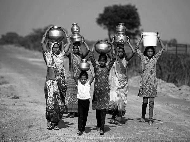 Once you carry your own water, you will learn the value of every drop. Save water.