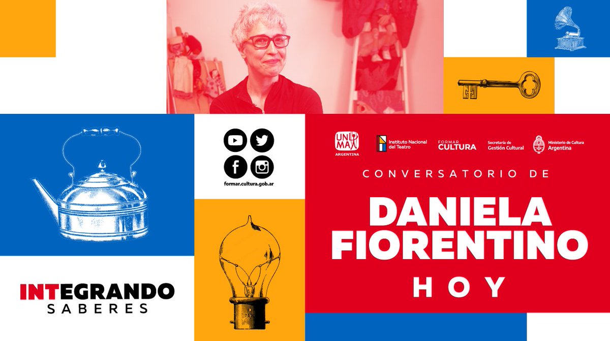 inteatro_ar's tweet photo. #INTegrandoSaberes | Títeres a Escena 🎭
📚 Hoy continúa con la reconocida titiritera Daniela Fiorentino, quien conversará sobre “Dramaturgia y dirección en el espectáculo de títeres”.
📽 A las 18 en nuestro canal de YouTube y #FormarCultura, la plataforma del @CulturaNacionAR https://t.co/o0njeRS1Id