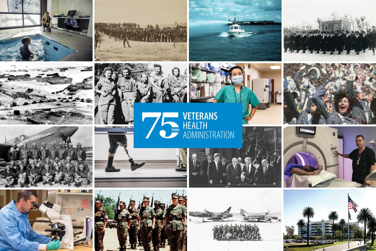 SecWilkie's tweet photo. From inventing the implantable cardiac pacemaker, to pioneering the tech behind the CAT scan, @VeteransHealth has been innovating for 75 years. Learn about our history. #VHA75 https://t.co/LQjUwQrH06 https://t.co/nwLlaMeKxe
