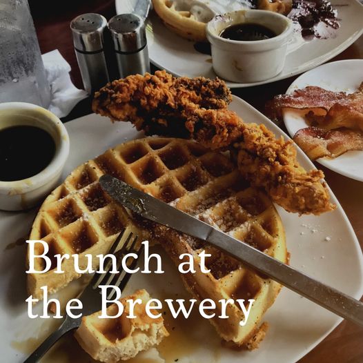 OnlyOneAlbany's tweet photo. Honestly not sure there's a better way to spend a Sunday 🥓🍻 "Brunch at the Brewery" this Sunday from 11-2 featuring chicken + waffles, eggs, bacon, sausage + grits from The Rocket with Pretoria Fields Collective brunch beverages. Cheers! #OnlyOneAlbany #AlbanyGA #ILoveABY https://t.co/ZDXYBvwGZp