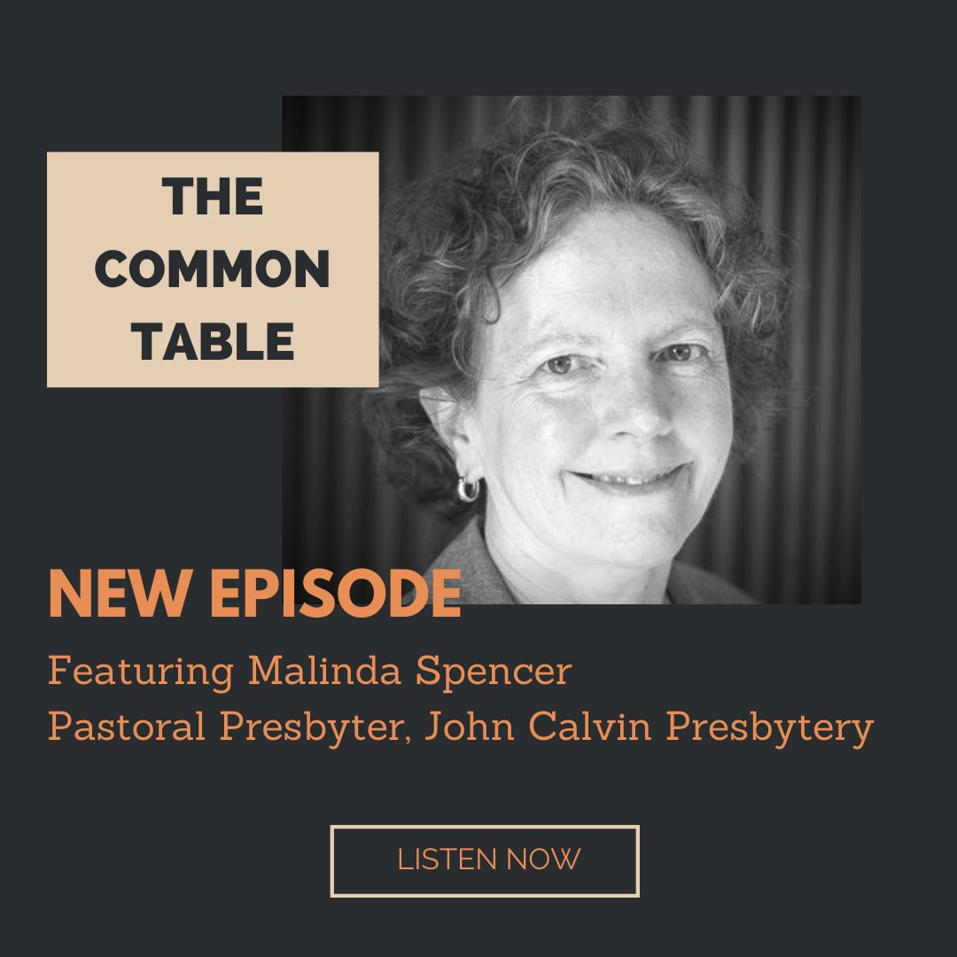 CommonTablePod's tweet image. We have a special guest on this week&apos;s episode of The Common Table! Pastor Chris is joined by Malinda Spencer, Pastoral Presbyter of John Calvin Presbytery.  Find this conversation and more: commontablepodcast.com/episodes
