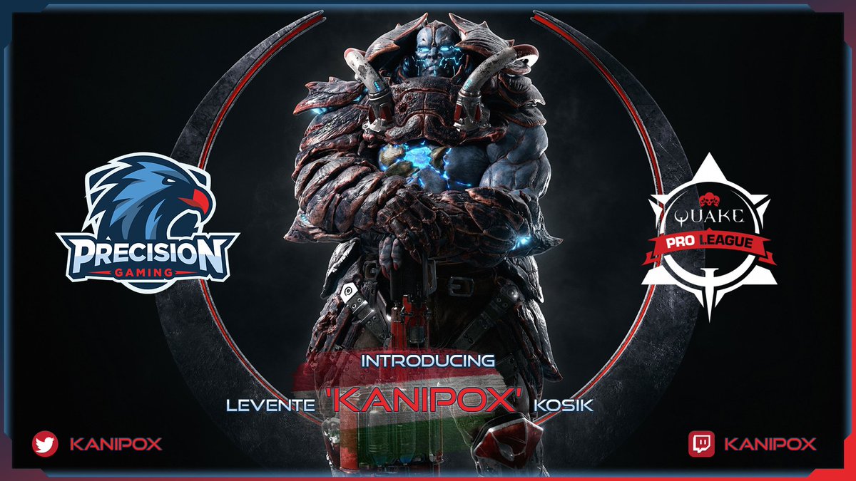 PrecisionGUK's tweet photo. Proud to announce our venture into @Quake, Welcome 🇭🇺 @kanipox to Precision Gaming

We start our games in challenger this coming weekend and work our way into the #quakeproleague 

#Quakechallenger #QuakeProLeague #PrecisionGaming #PlayToWin https://t.co/1OpHjvjkuV
